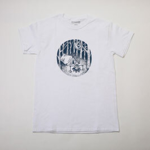 PEREGRINE DESIGN FACTORY Silent Night Camp Tee WHITE