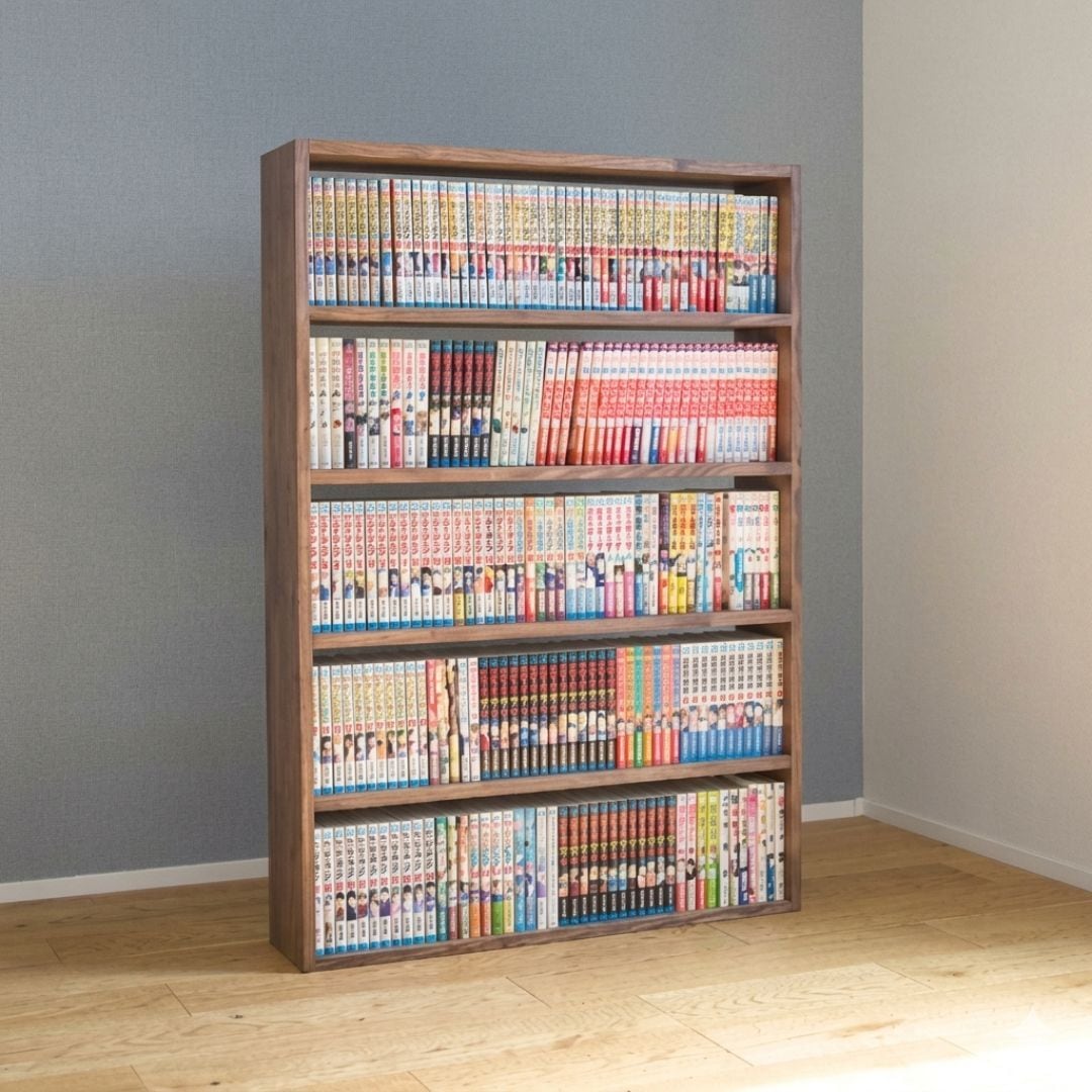 漫画専用本棚 5段 高さ110cm 幅78cm 奥行き17cm