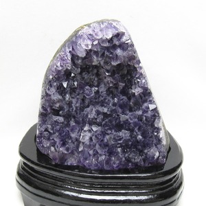 1.7Kg アメジスト クラスター ウルグアイ産 アメジスト 原石 amethyst 台座付属 一点物 182-8818