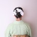 和装ヘアアクセサリー白胡蝶蘭