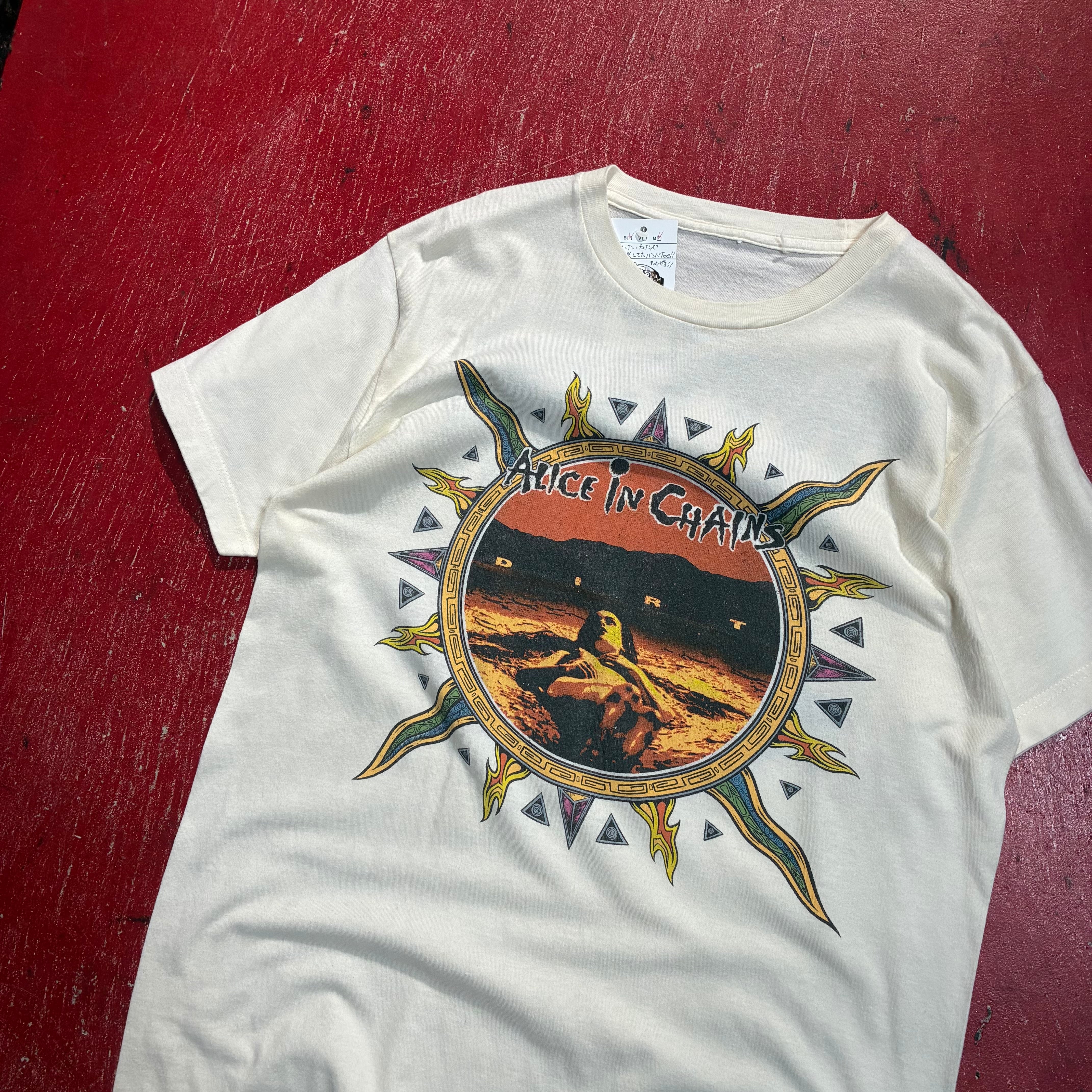 ALICE IN CHAINS DIRT バンドTシャツ　アリスインチェインズ ALICE IN CHAINS DIRT バンドTシャツ アリスインチェインズ クリーム色
