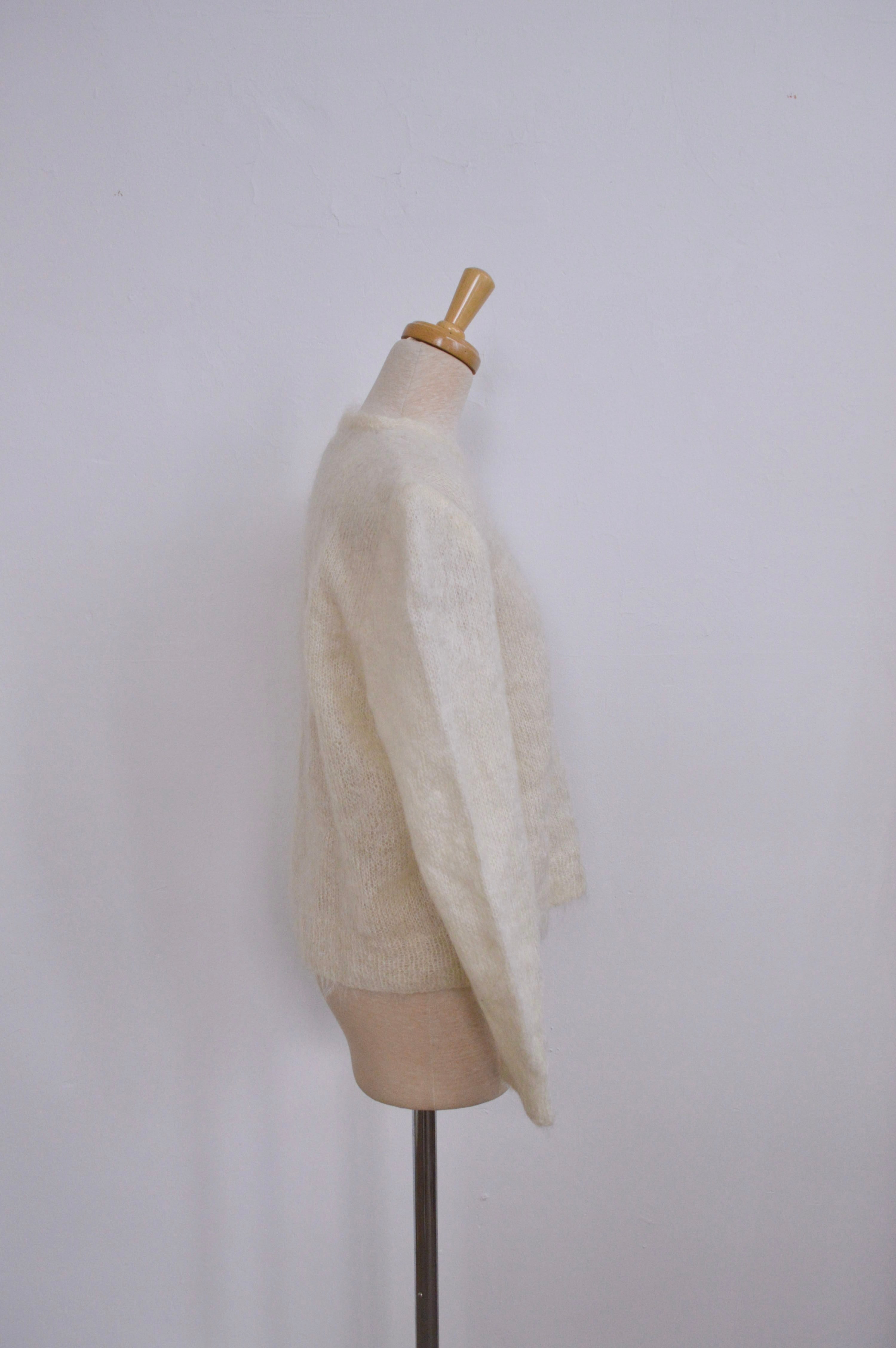 モヘア 白カーディガン vintage mohair | セレクトショップ ラムネ