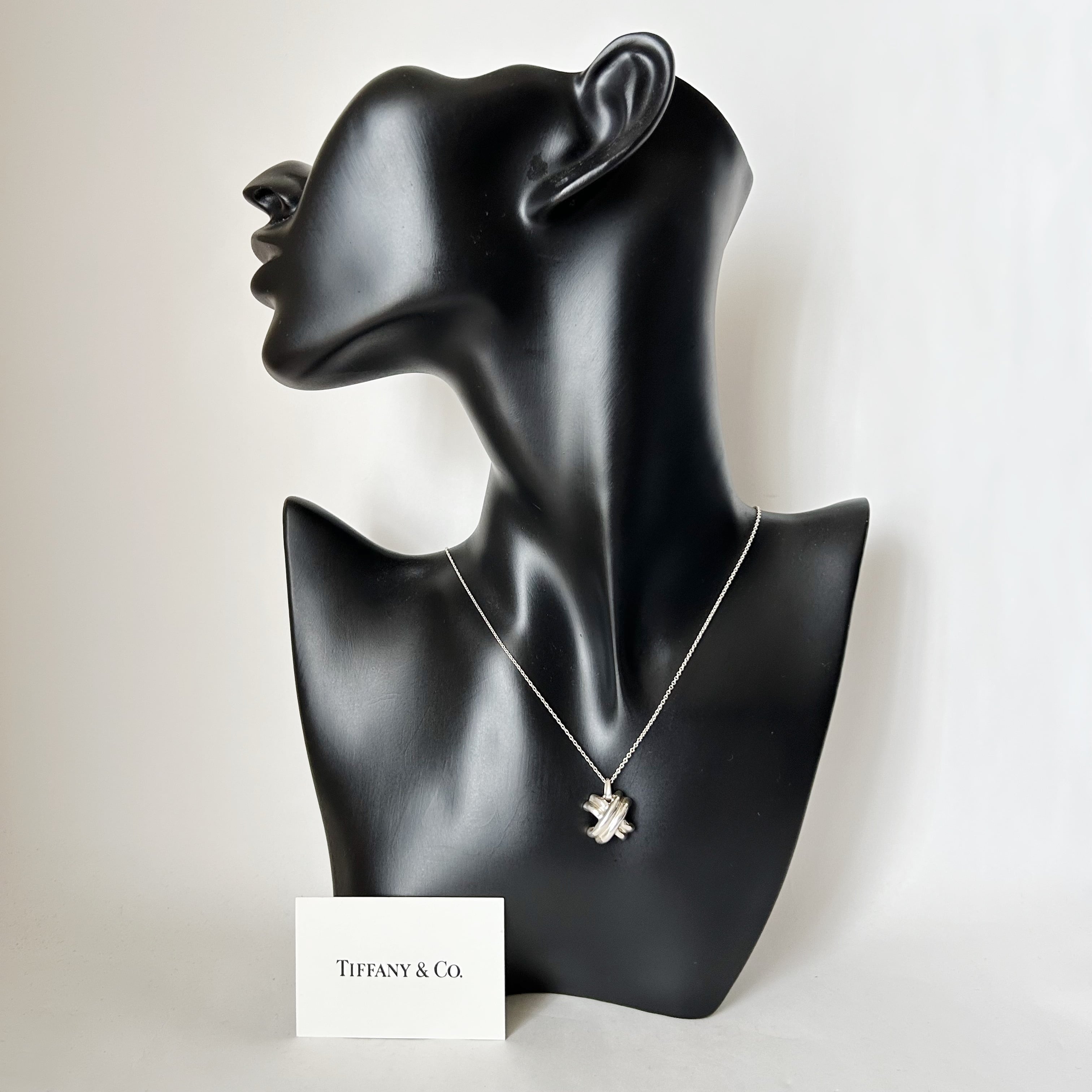 T8011】Tiffany &Co. signature necklace/silver925/ティファニー