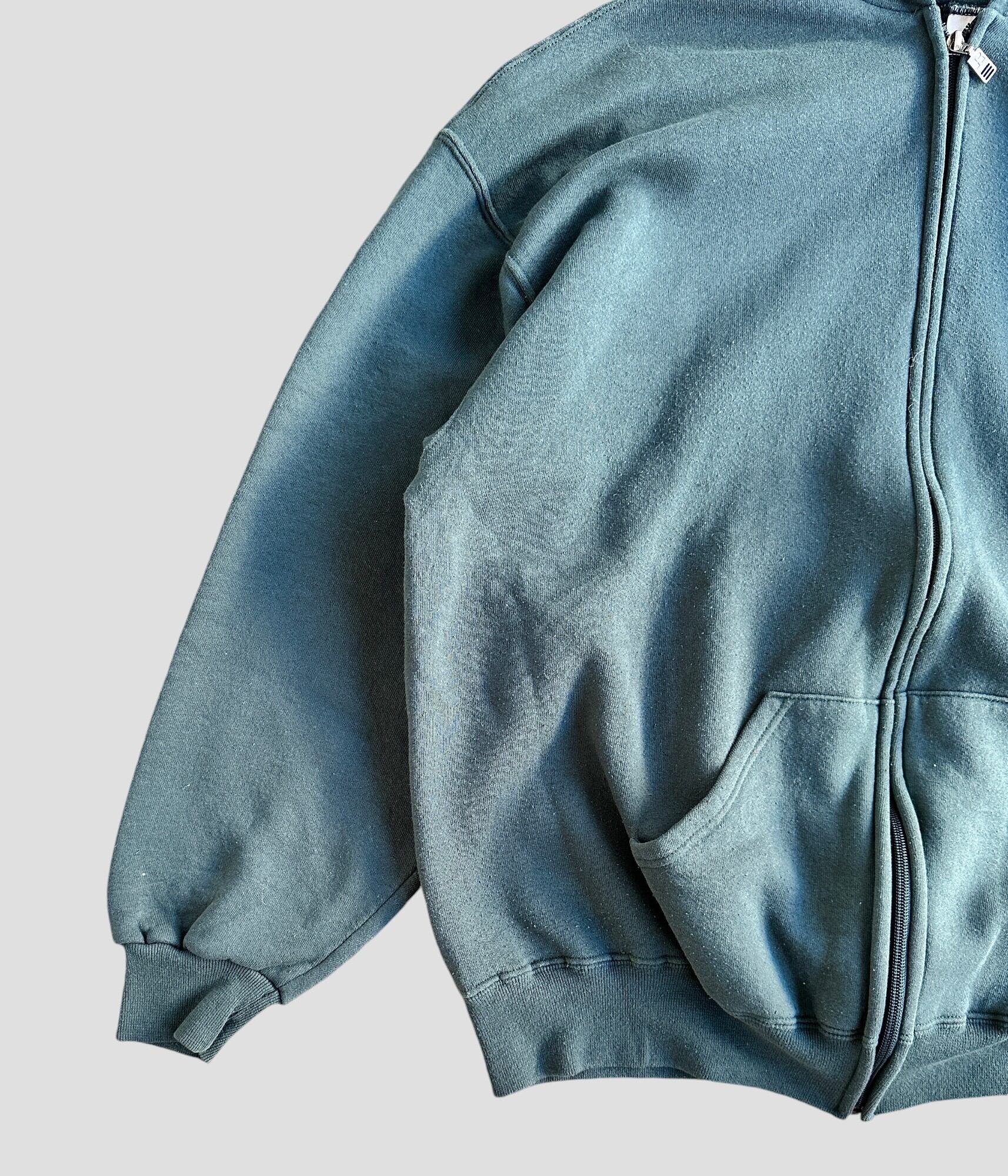Russell Athletic- Vintage 90s XXL Zip Up Hoodie | BEGGARS BANQUET 