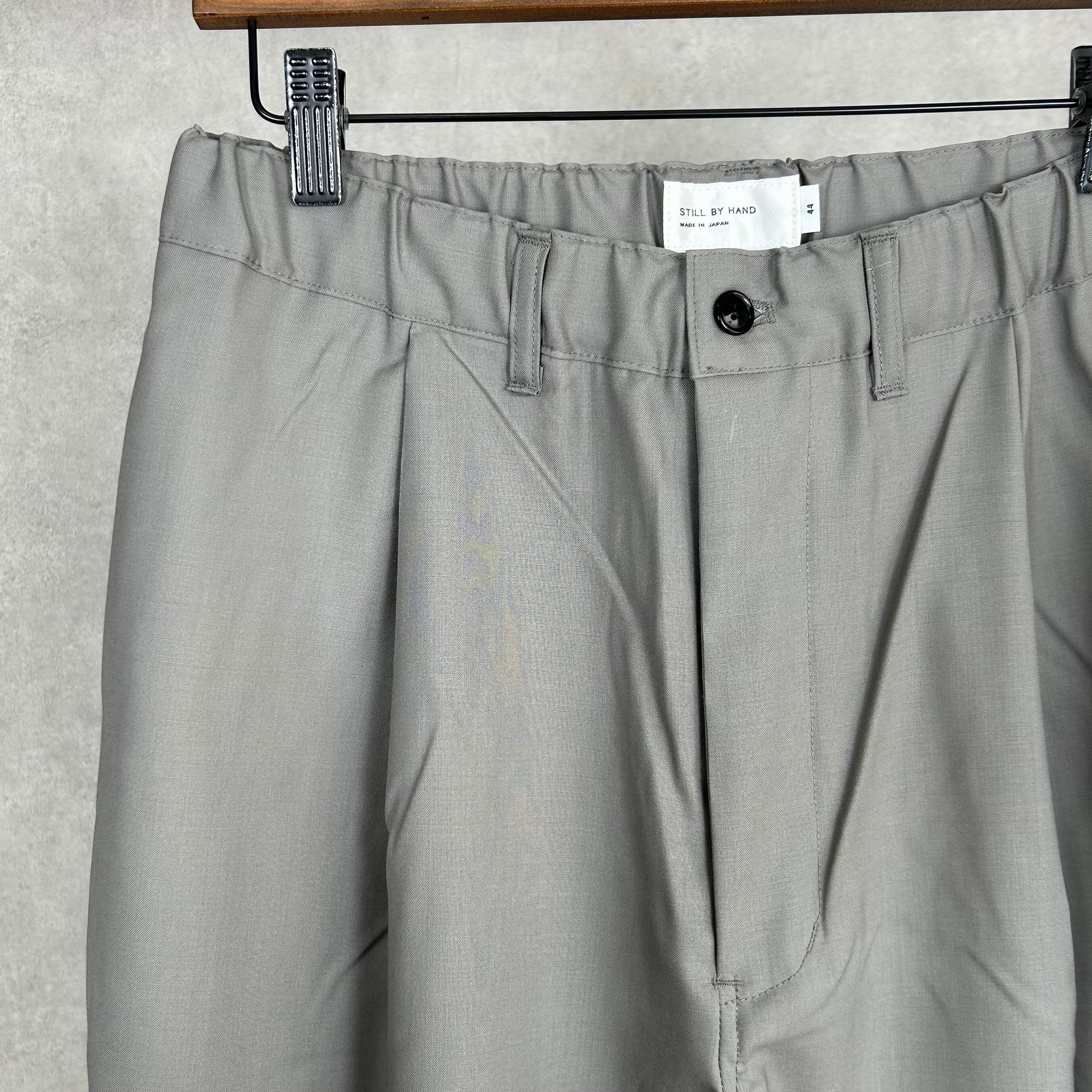 26SS》【STILL BY HAND】SUMMER WOOL WIDE PANTS スティルバイハンド