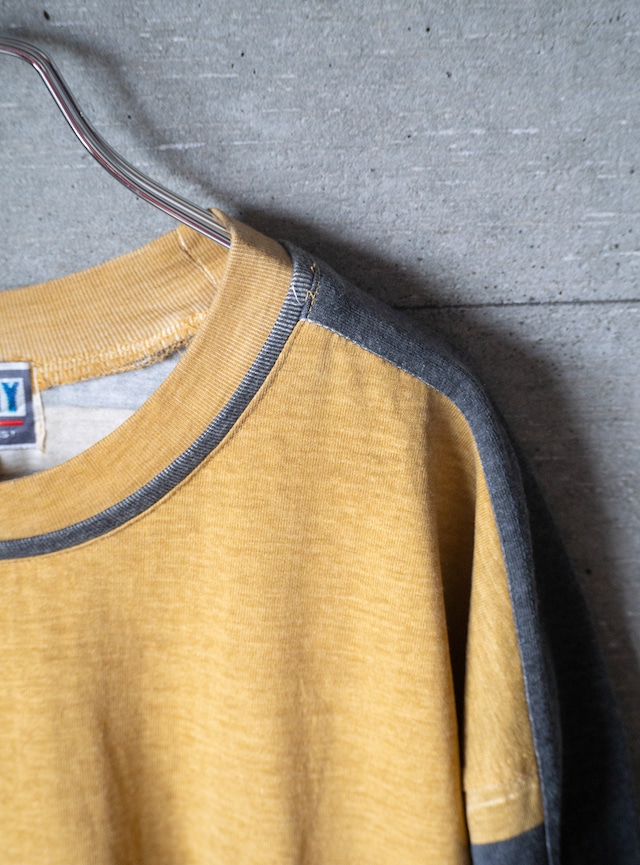 "BUGLE BOY" 1990s Panel border t-shirt