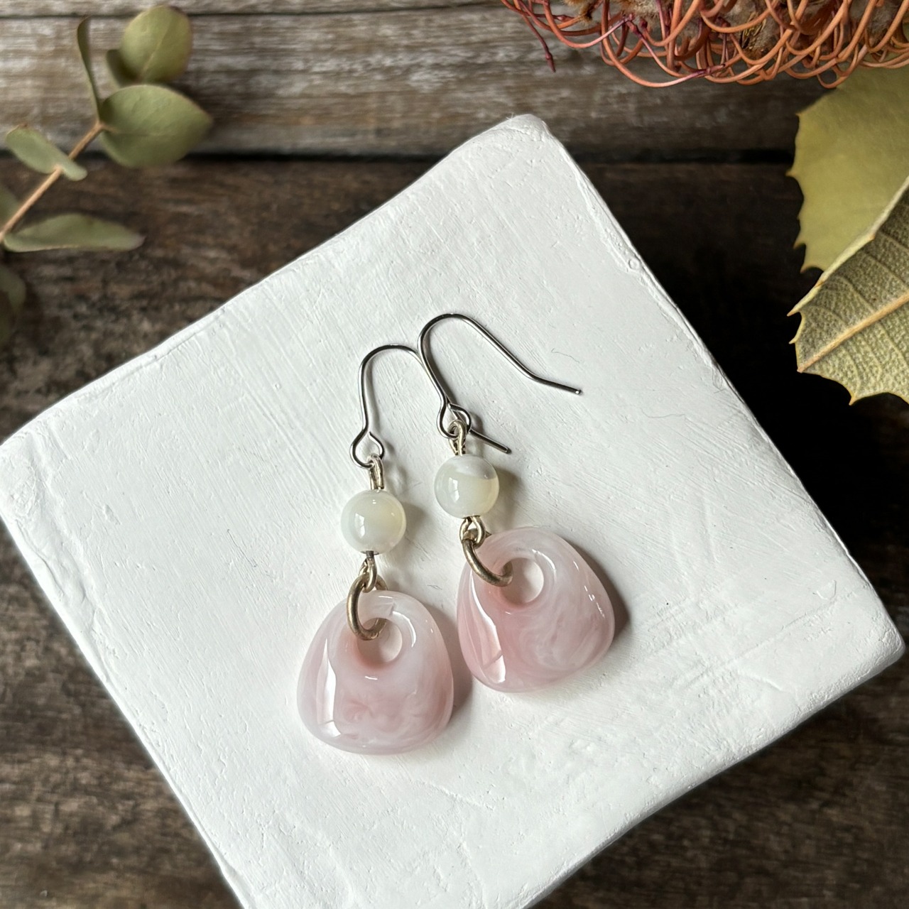 １点物 / trapeze［ typeA ］pierce｜天然石〈earring交換可能〉