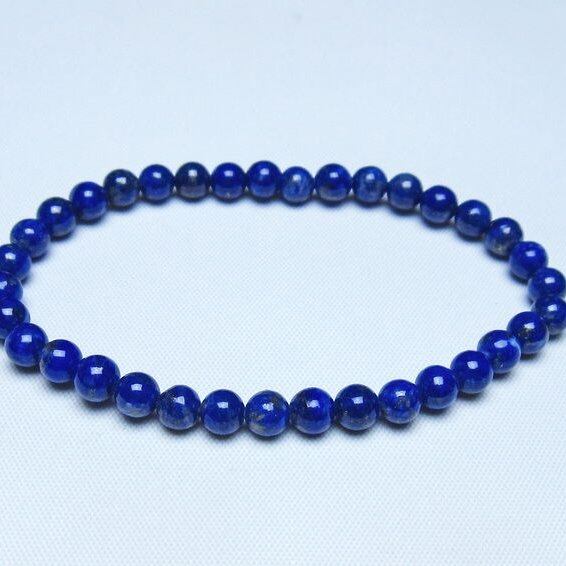 ラピスラズリ ブレスレット 5mm 一点物 メール便可 [M便 1/10] 111-48454