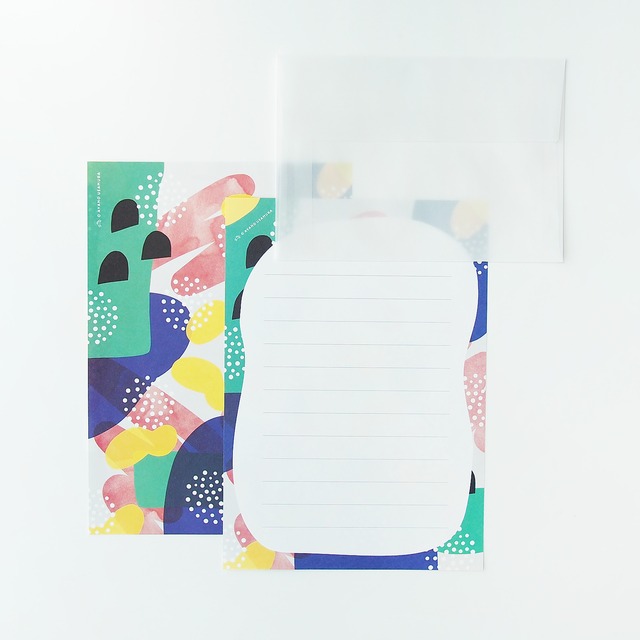 LL便箋レターセット｜踊り転げるピーナッツ