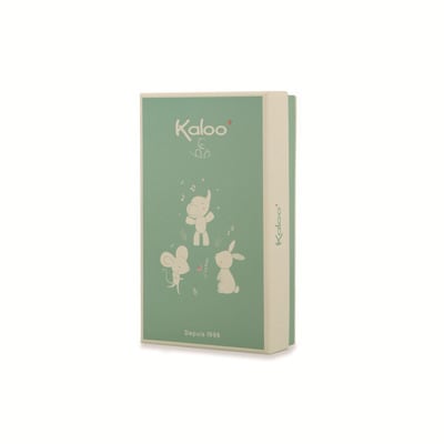Kaloo プティシャンソン　リストラトル&ルームシューズ　エレファント　ギフトセット