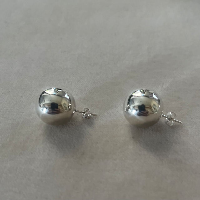 12mm Silver ball earrings from Mexico