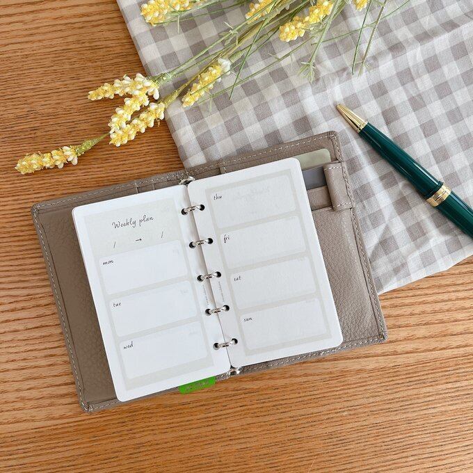 マイクロ5サイズ/weeklyプランリフィル(見開き1週間)