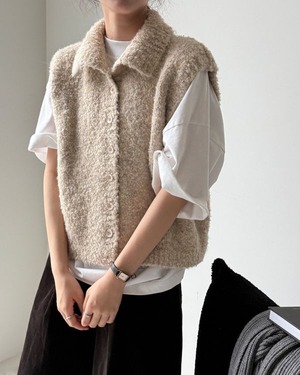 Fluffy Knit Vest