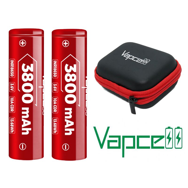 y's プロフィール読んでください！品オールレッド使用 F38 Vapcell 18650 3800mAh 2pcs | Pure Vapor Japan