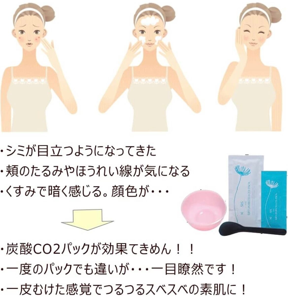 サーチュインリセルCO2パック 10個 | bellissimo