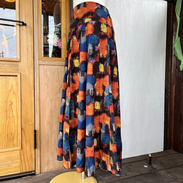 コットン8枚はぎスカート