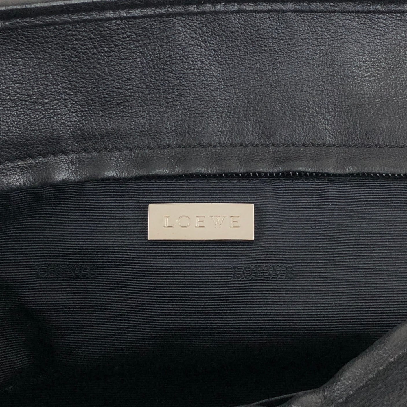 LOEWE ロエベ アマソナ36 ハンドバッグ ブラック アナグラム レザー