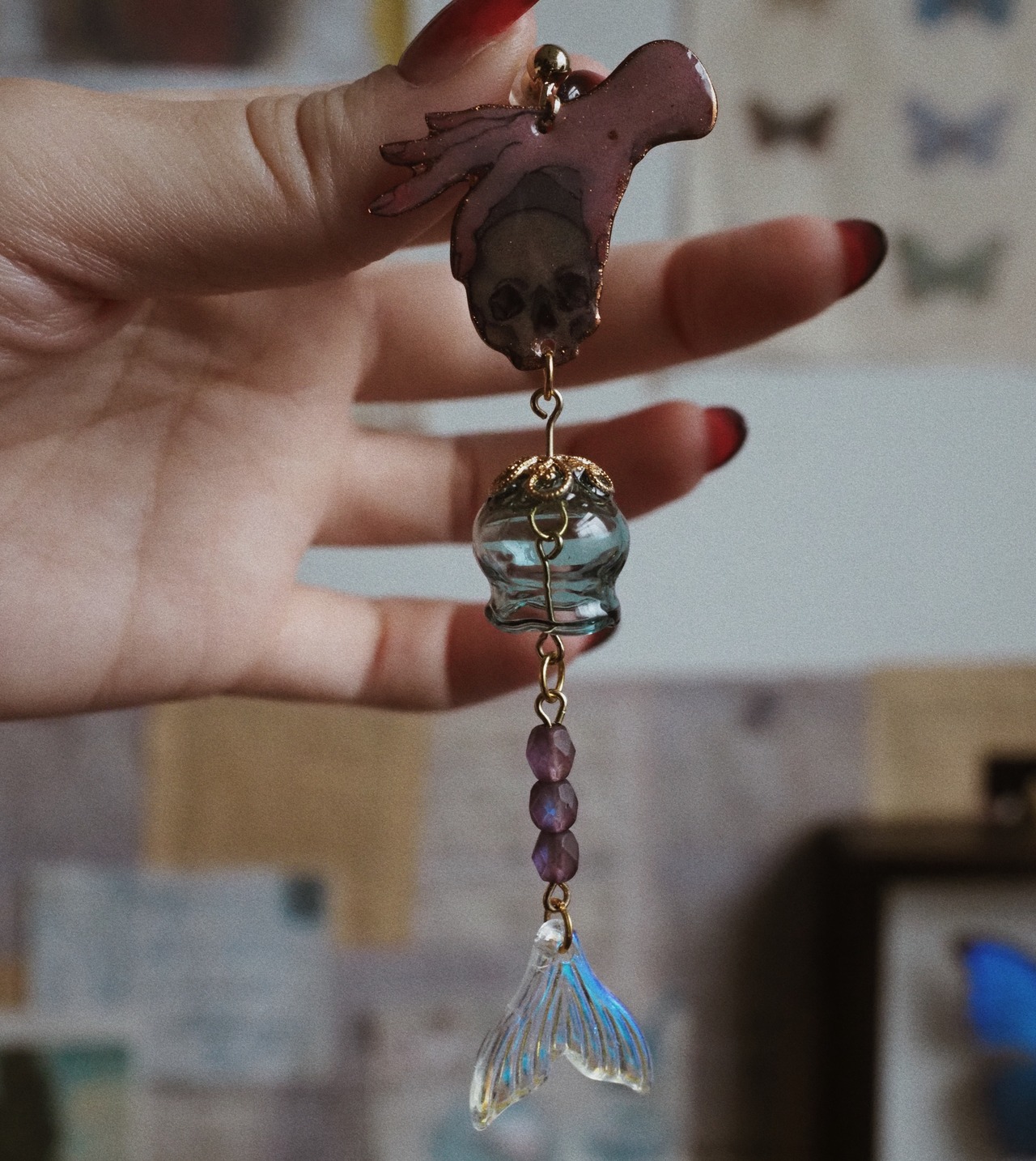 海月姫  片耳飾り