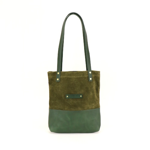 Brown Brown 2TONE LEATHER TOTE BAG Brown Brown 2TONE LEATHER TOTE BAG