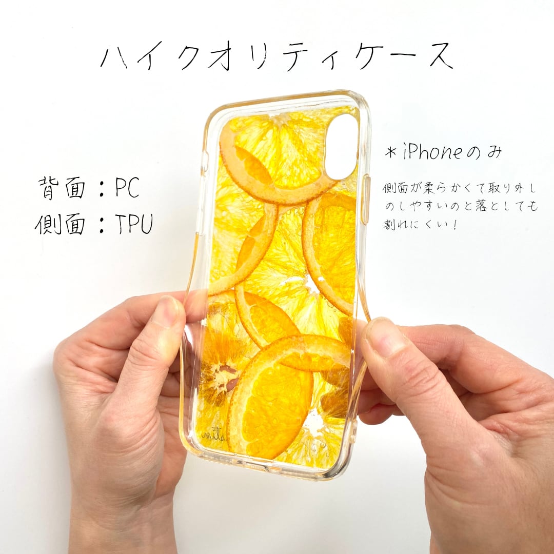 46.氷 のスマホケース | astin muhler | 押し花・押しフルーツの全機種