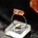【011 Poppy Collection】 インペリアルトパーズ 鉱物原石 14kgf / シルバー925 リング 指輪 天然石 アクセサリー (No.3120)