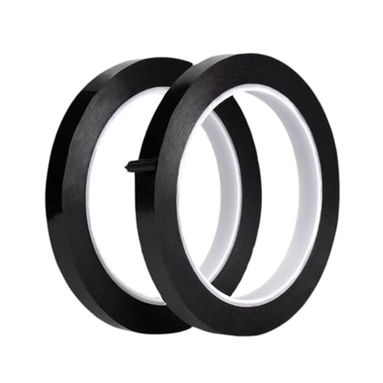 MAEXUS 減光シール 10mm*50m 減光シール 黒テープ LED減光シール 強粘着 マスキングテープ、PCカメラやLEDランプの遮光対策に最適、眩しい光から守る強力テープ（2個入り）