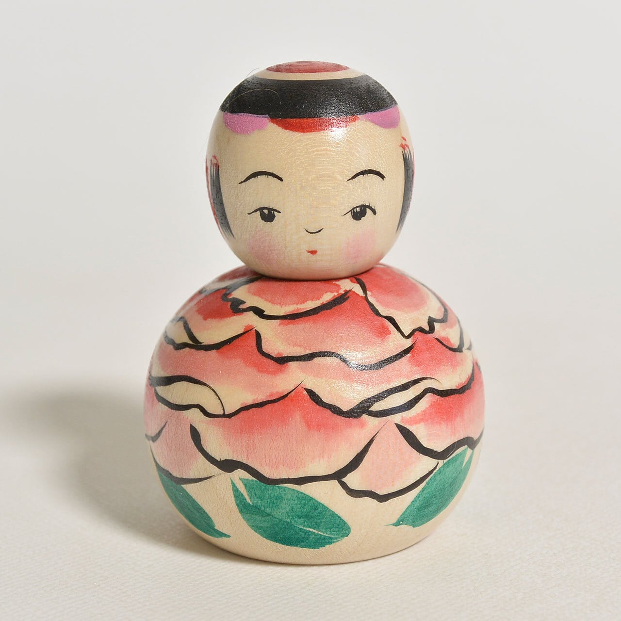 豆えじここけし（しゃくやく） 約2寸 約6cm 志田菊宏 工人（蔵王高湯系