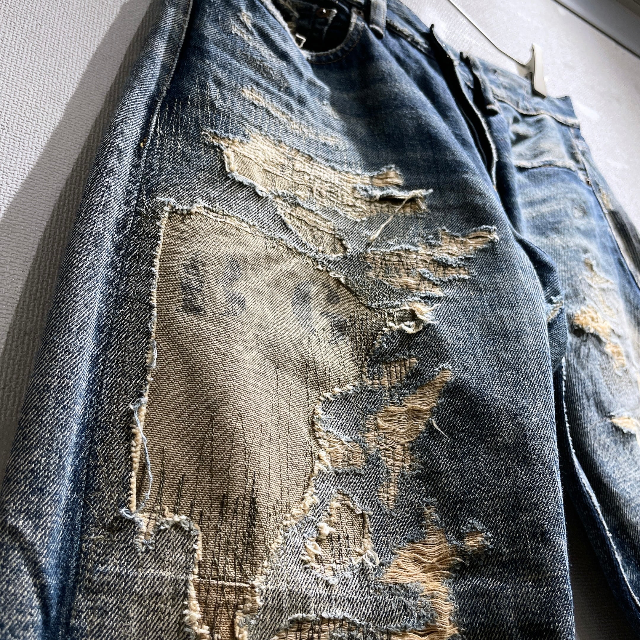 ” Denim & Supply Ralph Lauren ” Special Rag processing Denim pants