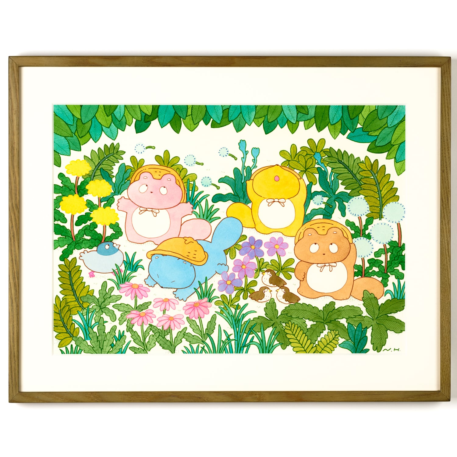 ヒダカナオト個展「寝息と鼻歌」の原画 個展のお知らせ】 ヒダカナオト