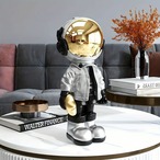 ホワイト宇宙飛行士オーナメント 樹脂像アートクラフト おしゃれ クリエイティブ