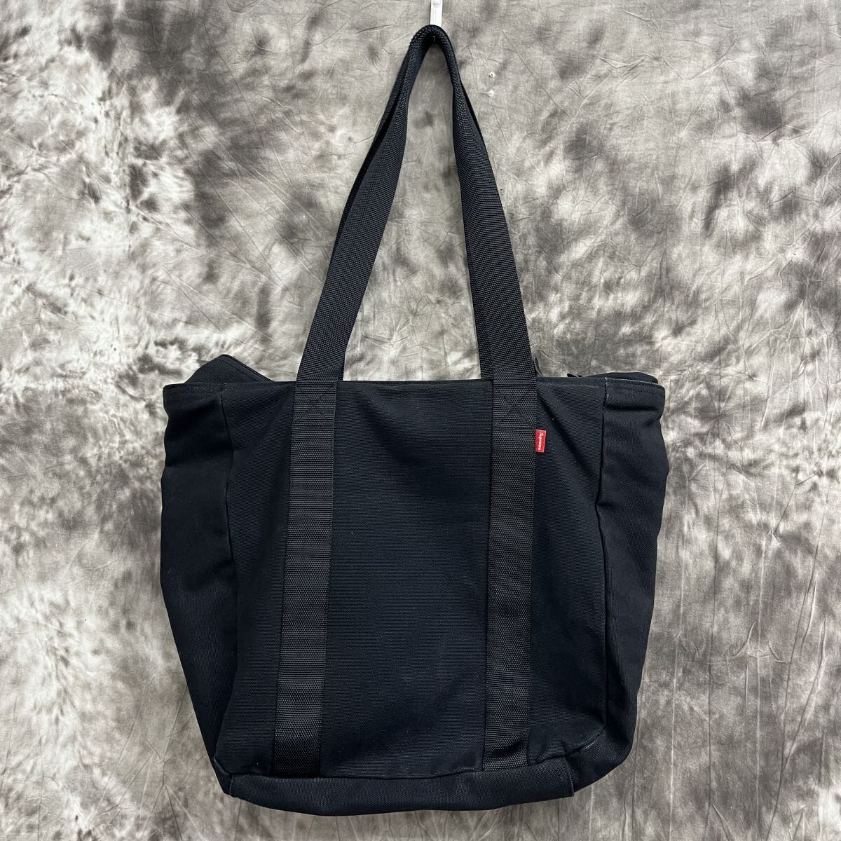 SUPREME Canvas Tote black キャンバストート-