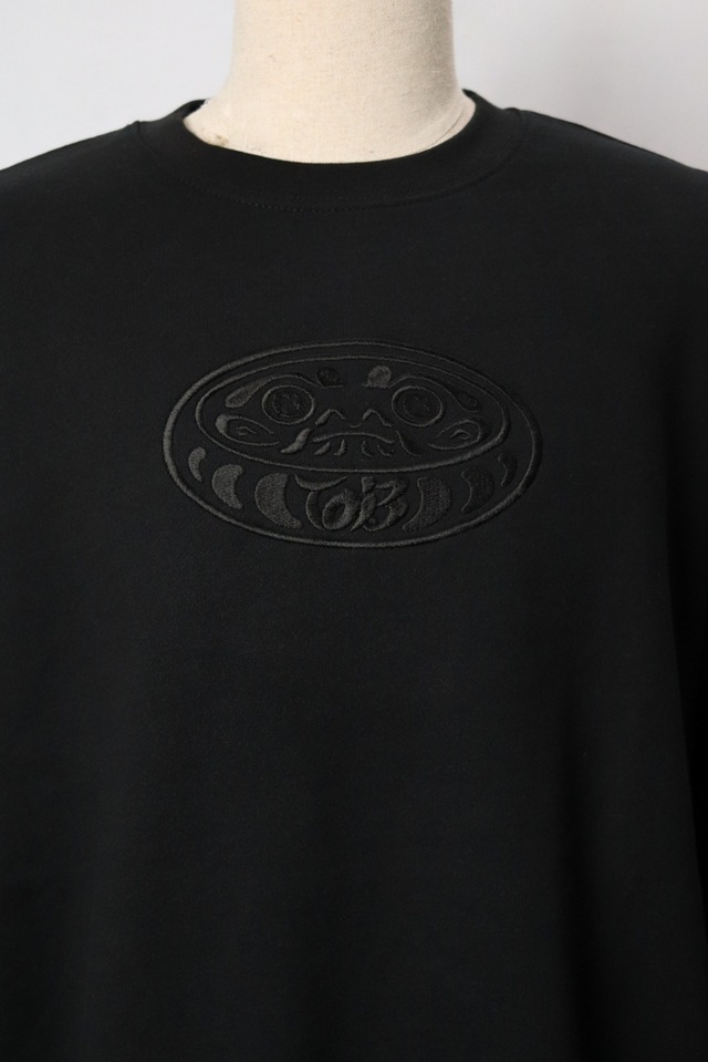 Daruma Crew Neck Sweat (ダルマ クルー ネック スウェット)【AllBlack×Black】