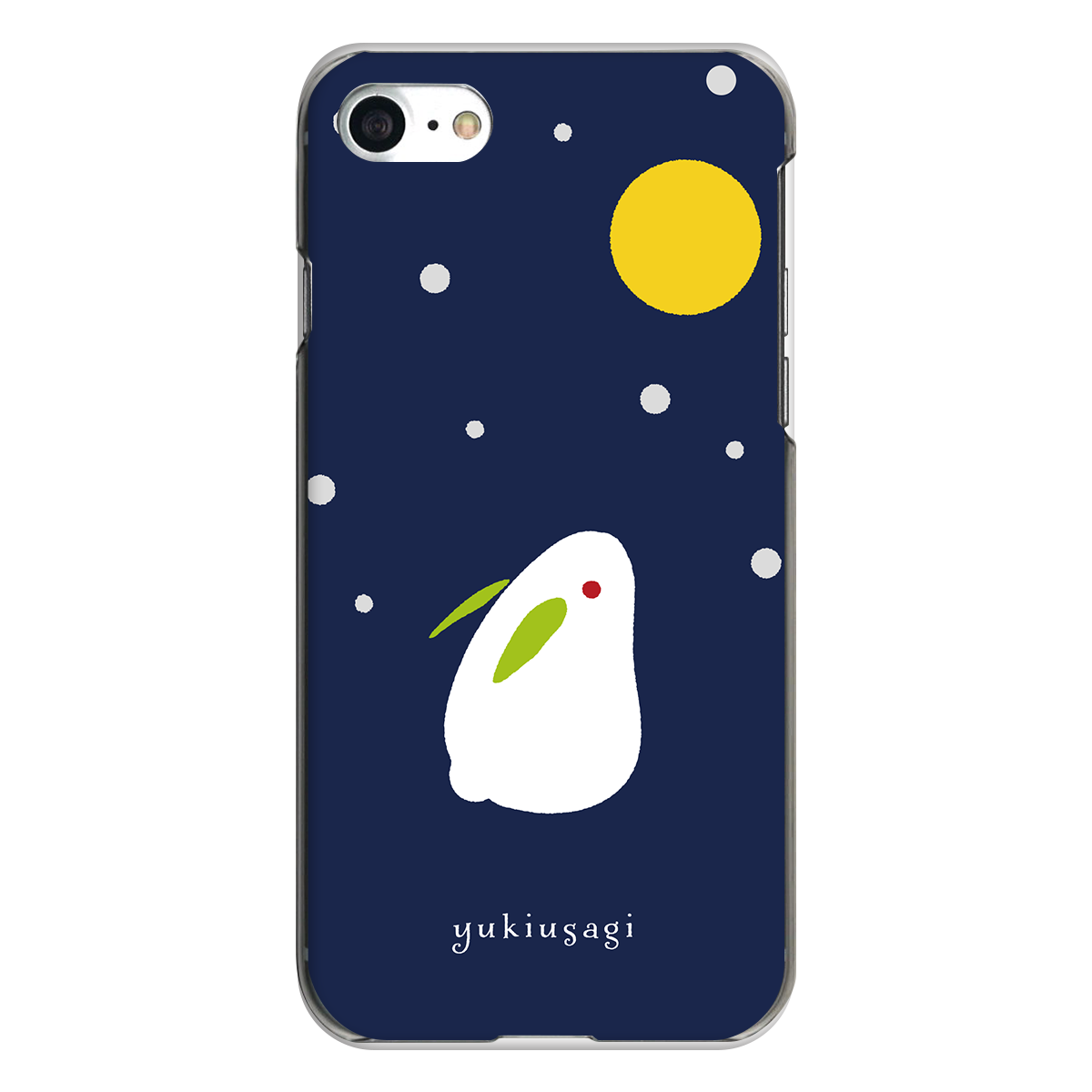 iPhone対応 スマホ ハードケース クリア 雪うさぎB 動物 デザイナーズ 【iPhone17 / iPhone16e / AQUOS / Xperia 他 iPhone / Android ほぼ全機種対応】 |desr2740