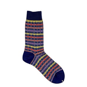Ayamé / checky check socks 【men’s size】