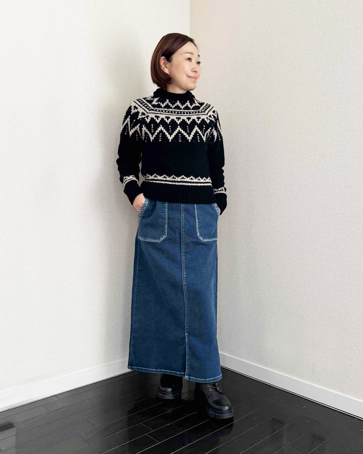 The New Society ざっくりカウチンニット【 手洗い可 】 | 小さい