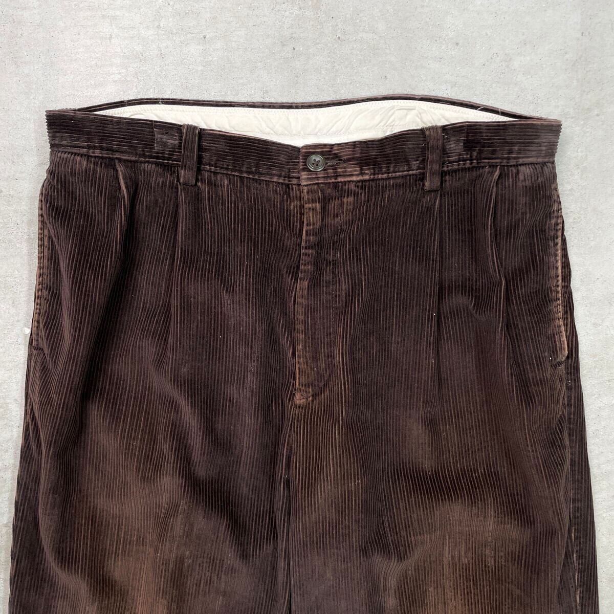 ラフ NAUTICA ダークブラウン コーデュロイスラックス NAUTICA