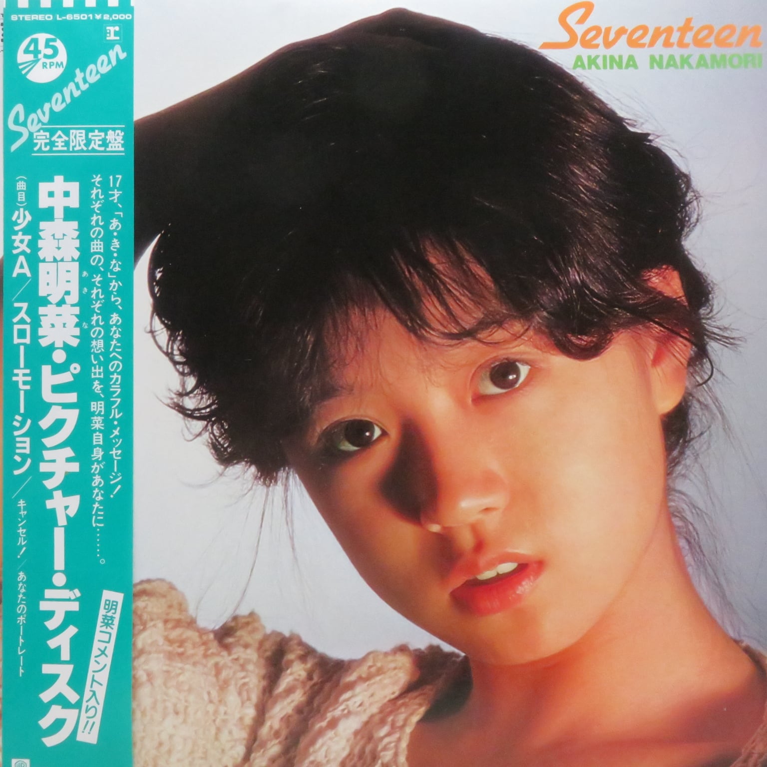 中森明菜 / Seventeen [L-6501] - 画像1