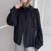 多機能ナイロンWジップPK/ブラック