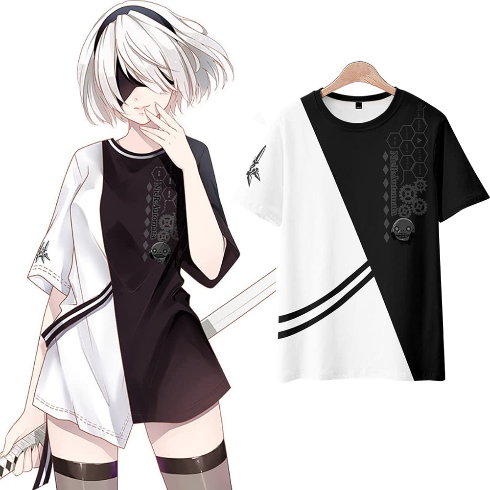 NieR：Automata Tシャツ 2B ニーア オートマタ 半袖 コスチューム