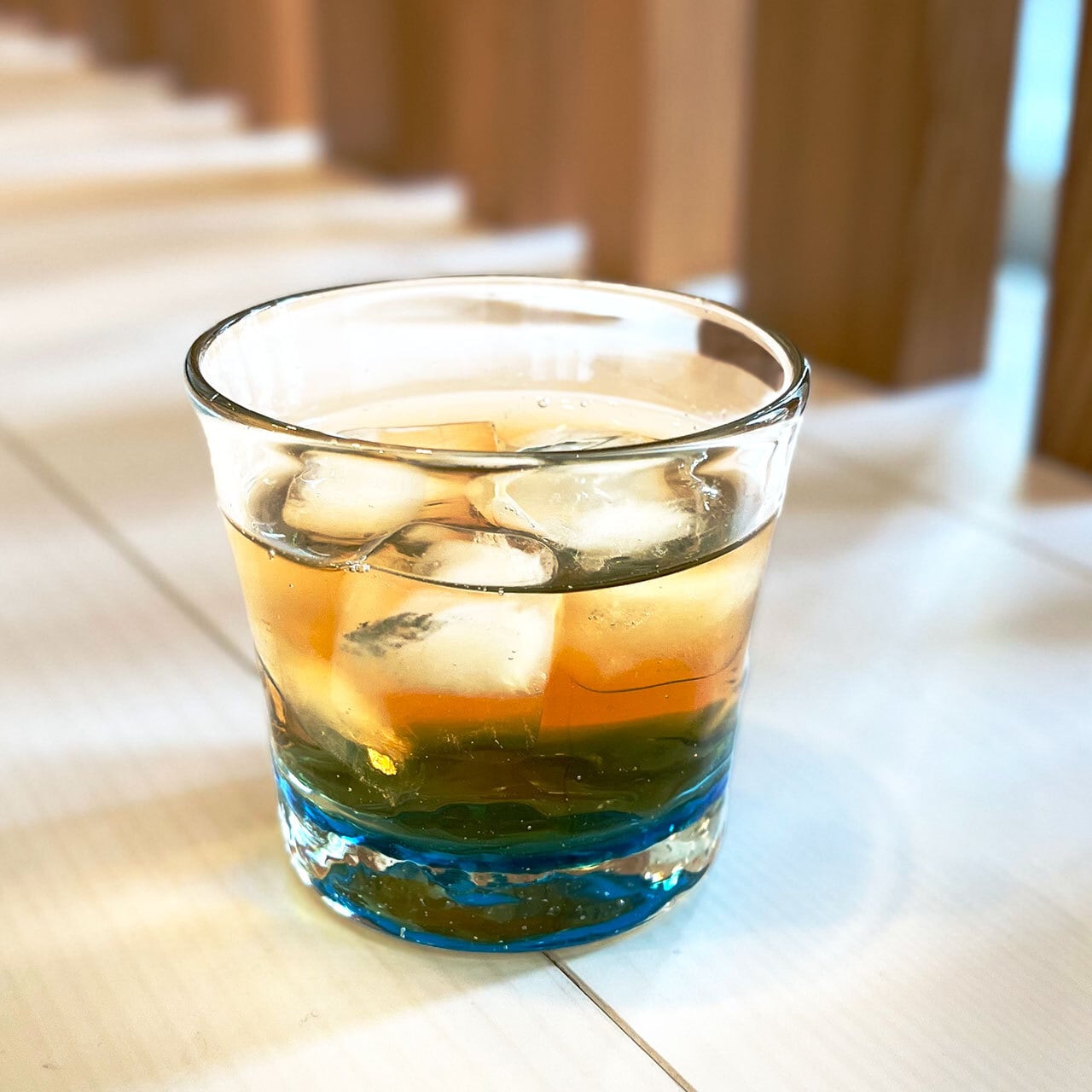 ガラス工房清天】底色ノーマル小 水色 [琉球ガラス] | 【琉球ガラス