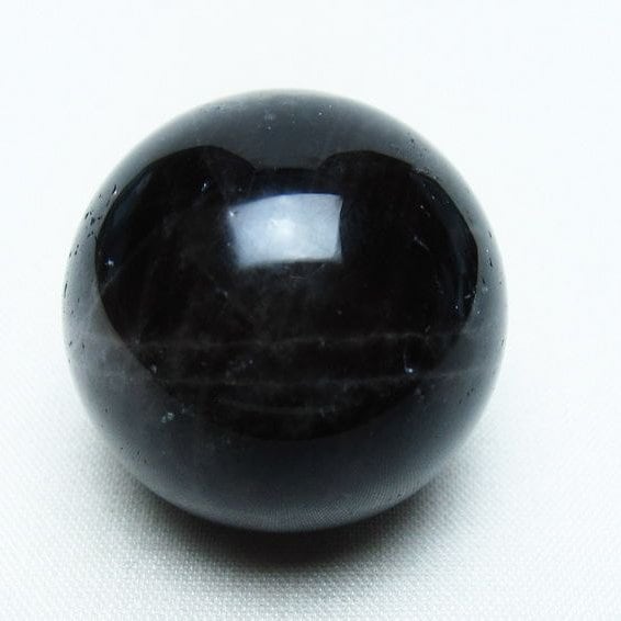 モリオン 丸玉 33mm 黒水晶 スフィア 置物 一点物 141-8014 | 天然石
