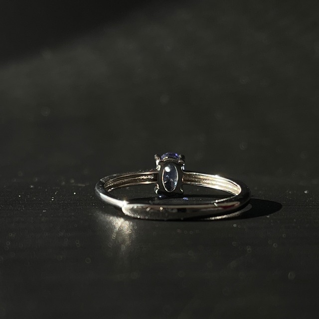 S925 タンザナイト リング｜オーバルカット｜フリーサイズ｜シルバーリング