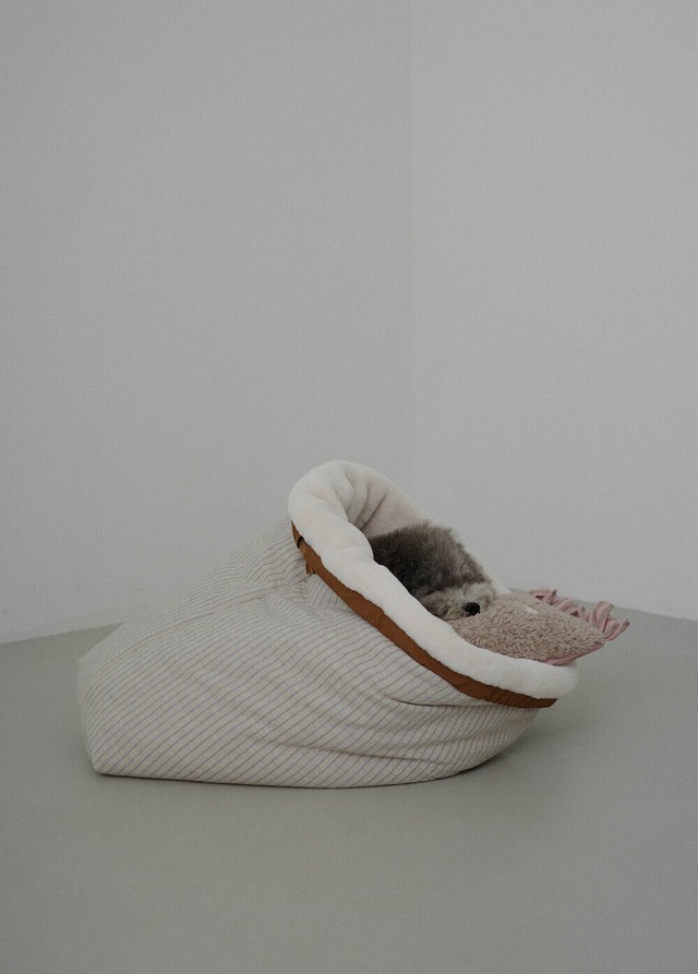 〈即納アイテム〉OHDIBS / Snuggle Basket – キャメルブラウン 2size