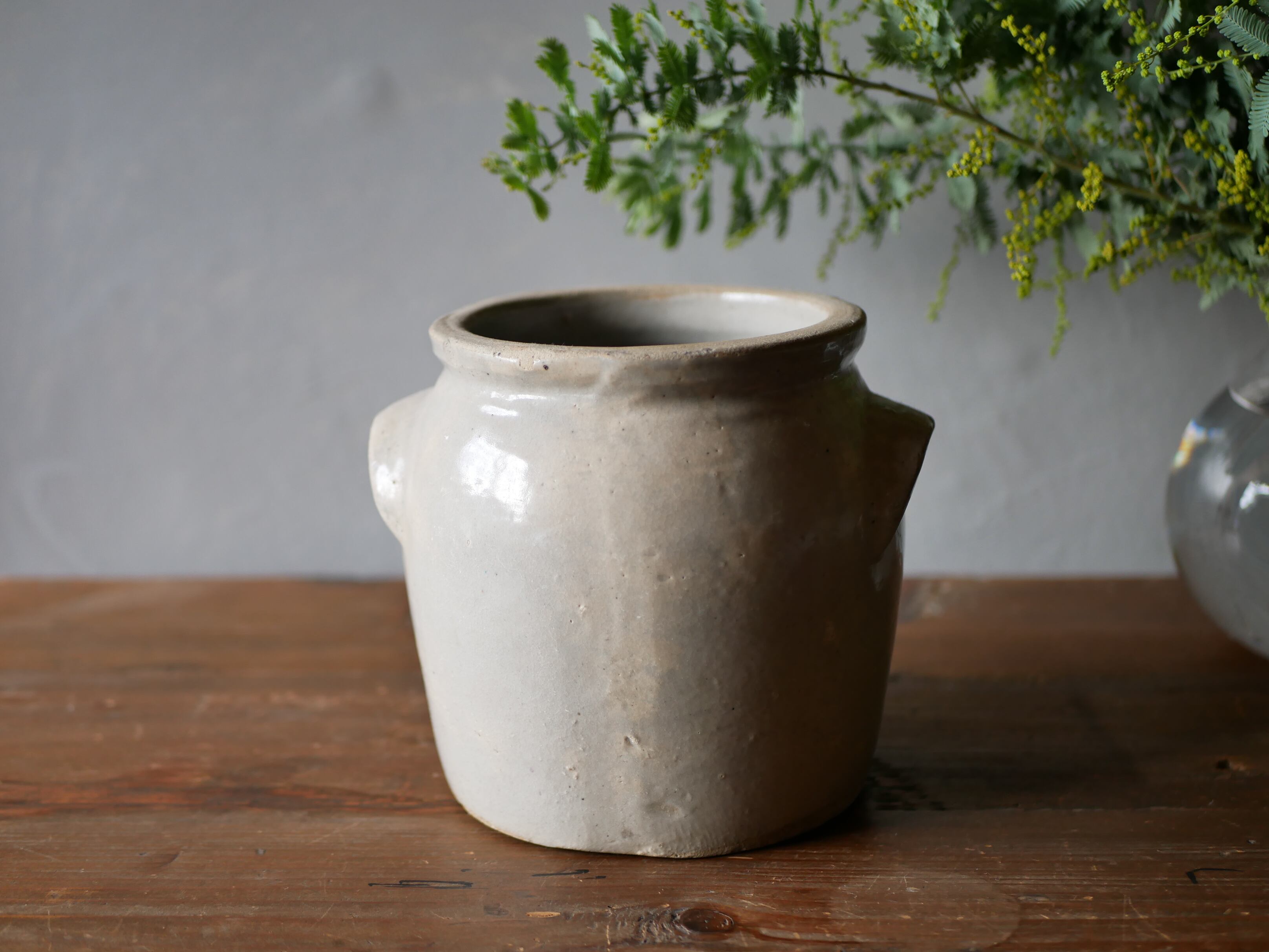 フランスアンティーク ストーンウェア ポット 陶器ジャー フランスアンティーク ストーンウェア ポット 陶器ジャー - メルカリ