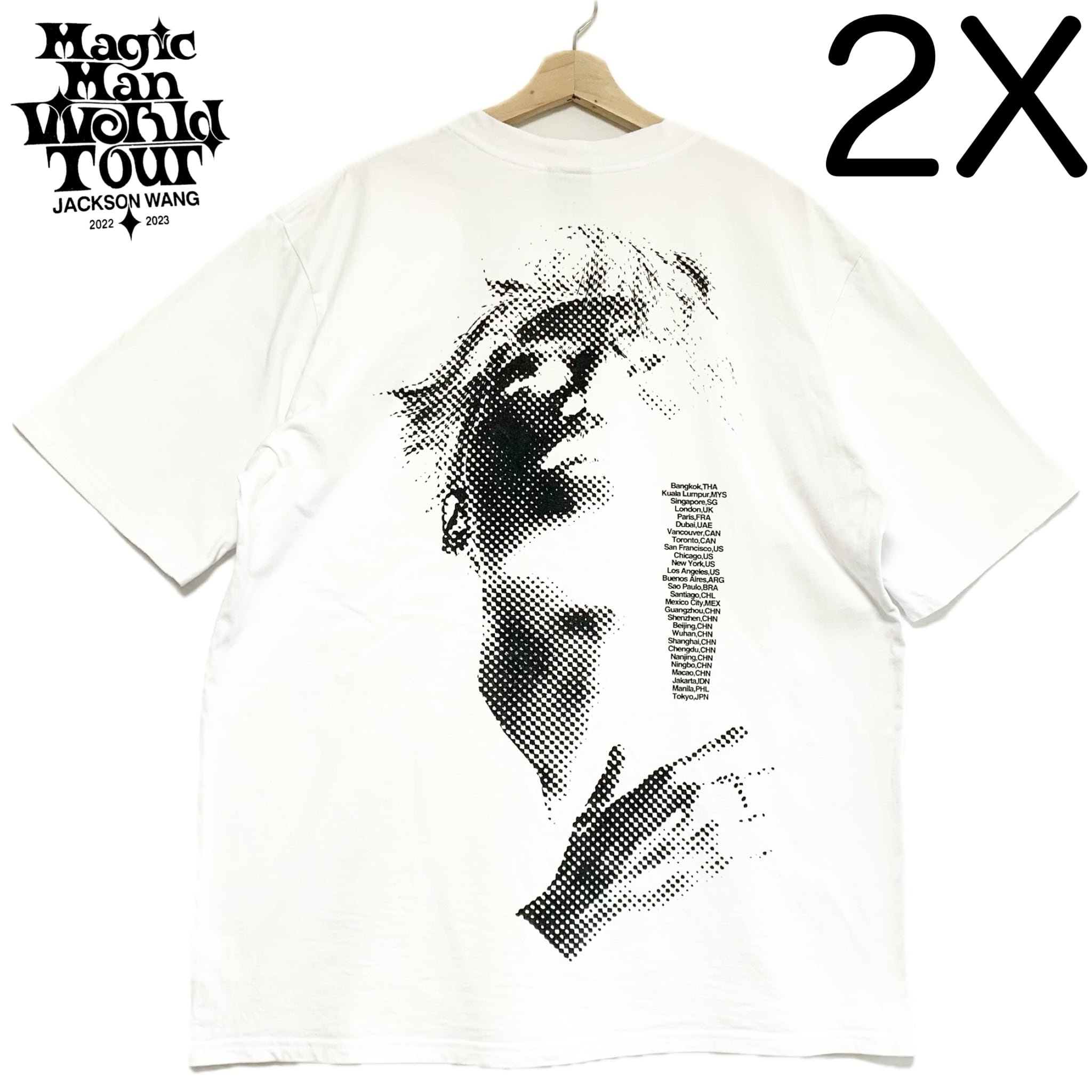 輸入古着 GOT7 ジャクソン・ワン ソロ ワールドツアー Tシャツ K-Pop 輸入古着 GOT7 ジャクソン・ワン ソロ ワールドツアー Tシャツ K-Pop