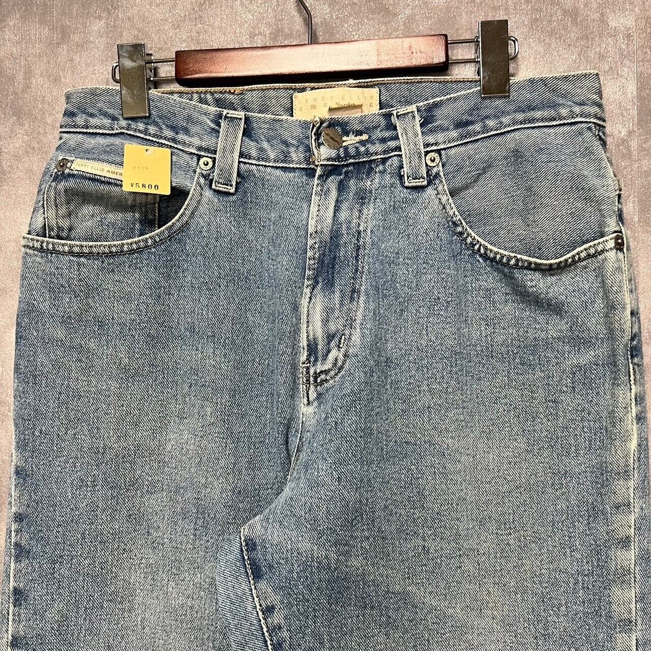 W31×L32】PERRY ELLS デニムパンツ 革パッチ | 古着屋OLDGREEN