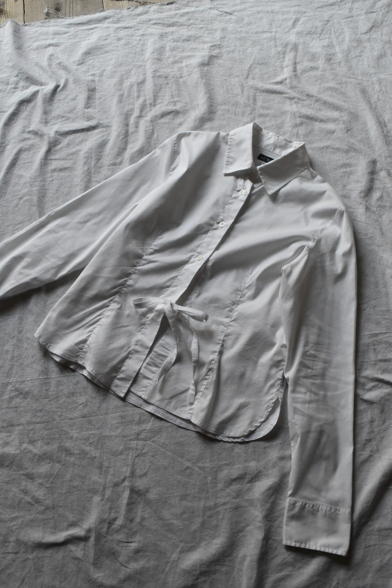 "ARMANI JEANS" White blouse with loop