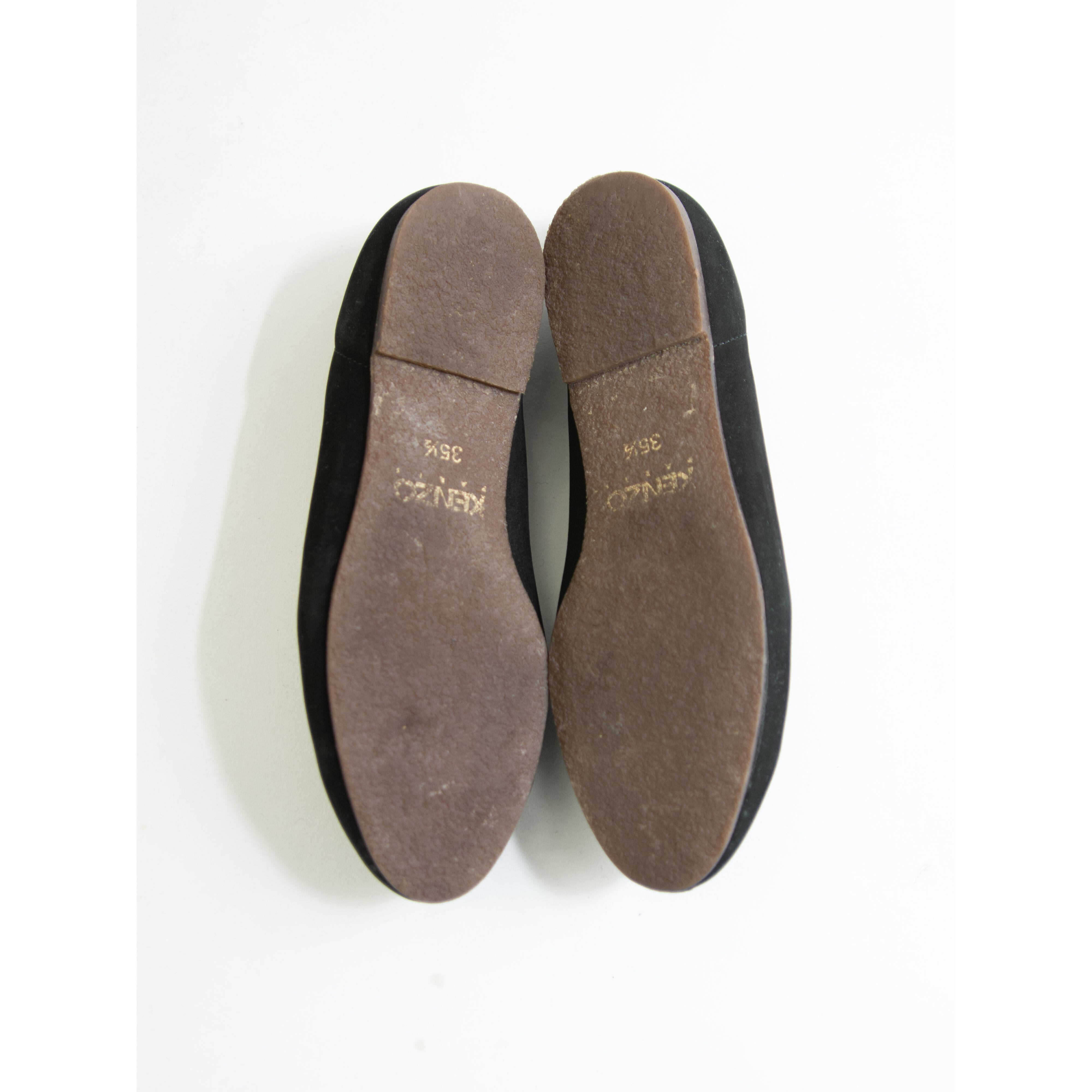 【KENZO PARIS】Unborn calf × suede loafer 35 1/2（ケンゾー ハラコ×スエードレザー ローファー 23cm相当）11c