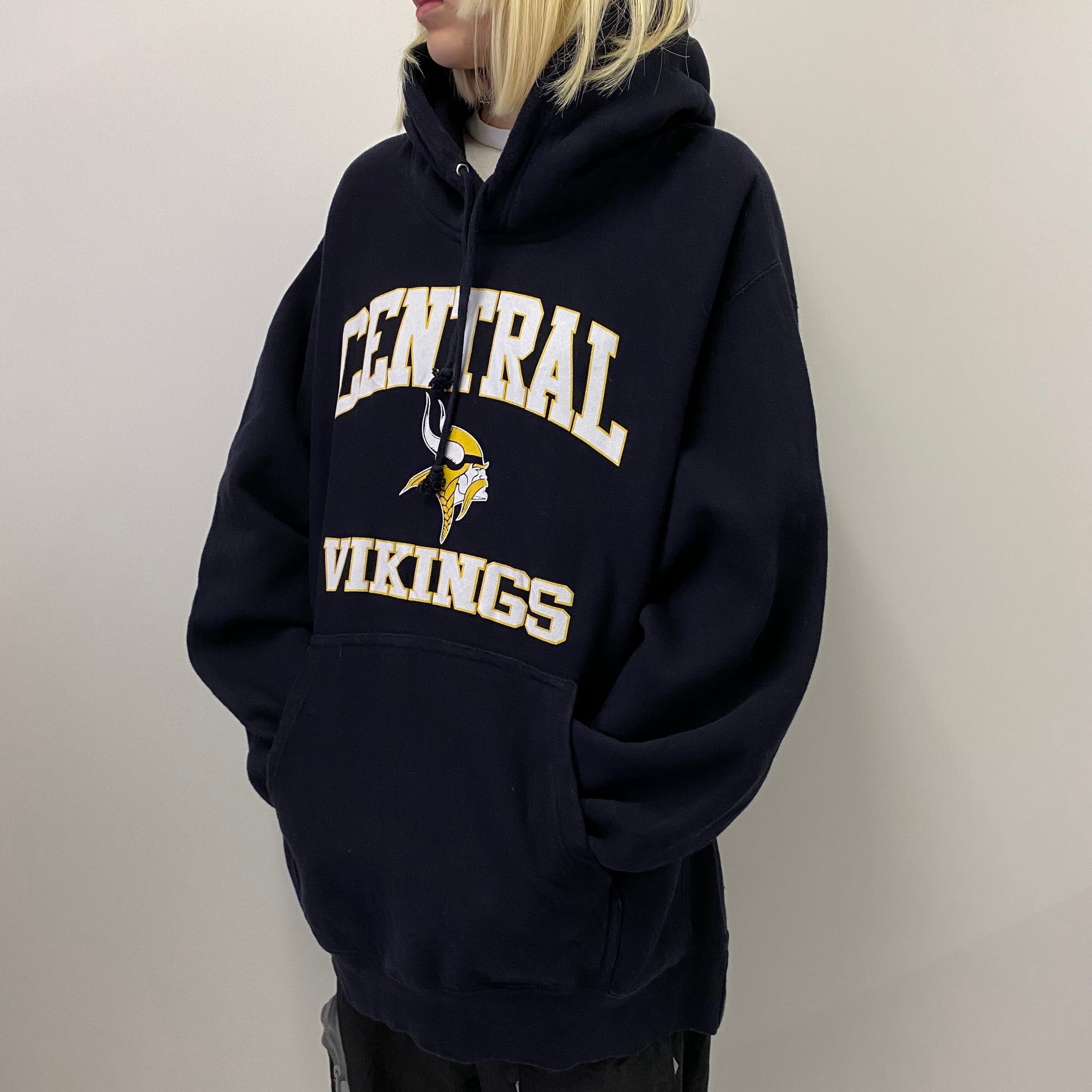 80年代 チャンピオン Champion トリコタグ NFL MINNESOTA VIKINGS ミネソタバイキングス プリントTシャツ USA製 メンズS ヴィンテージ /eaa319867