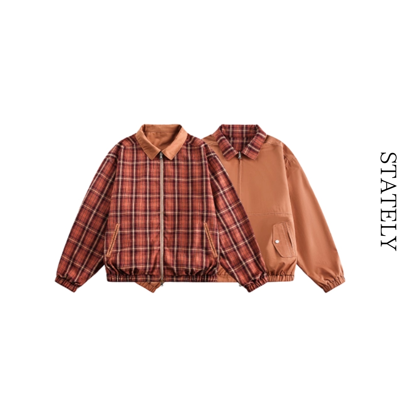 Vtg Check Blouson_O79・画像8